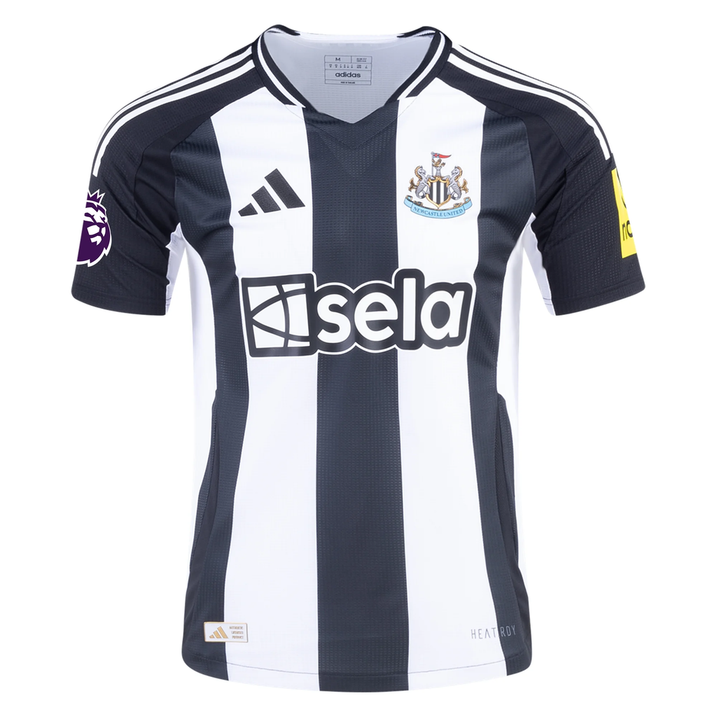 Adidas Newcastle United Authentic Anthony Gordon Home Jersey w/ EPL Patch 24/25 (Black/White)
