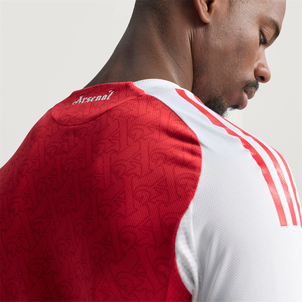 adidas Ben White Arsenal FC Authentic Home Jersey 25/26 w/ EPL Patch (Better Scarlet/White