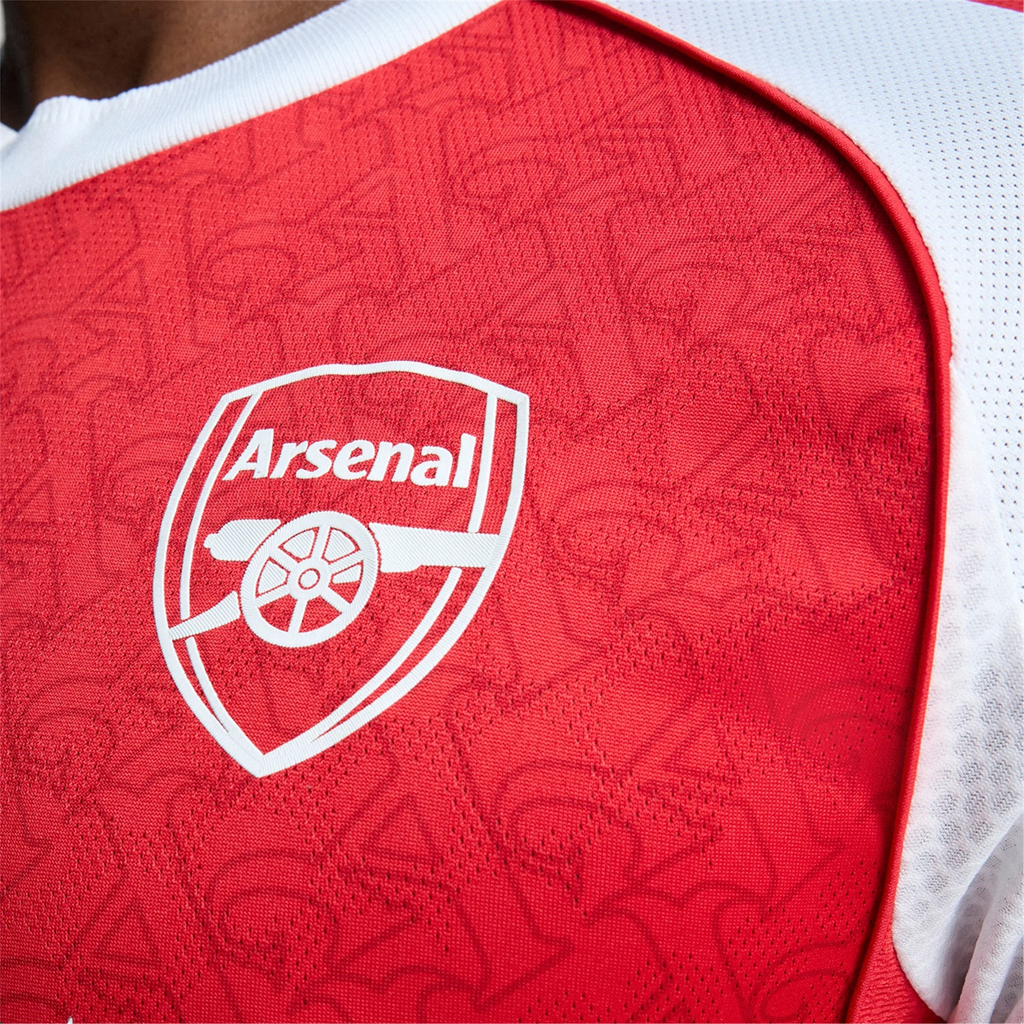 adidas Karl Hein Arsenal FC Authentic Home Jersey 25/26 w/ EPL Patch (Better Scarlet/White