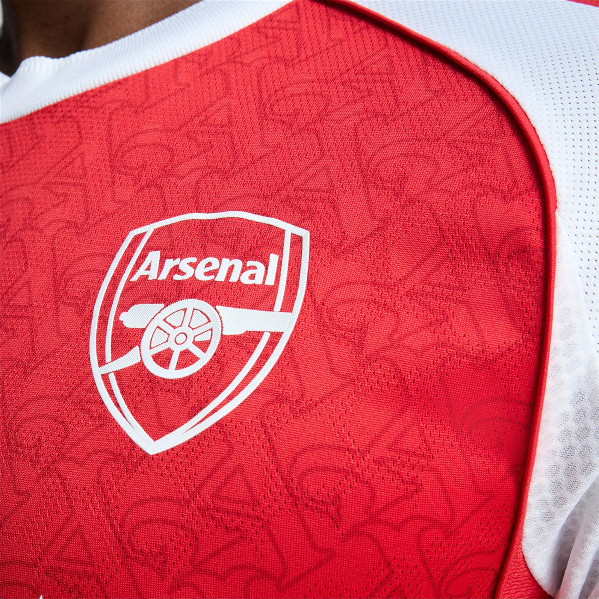 adidas Gabriel Arsenal FC Authentic Home Jersey 25/26 w/ EPL Patch (Better Scarlet/White