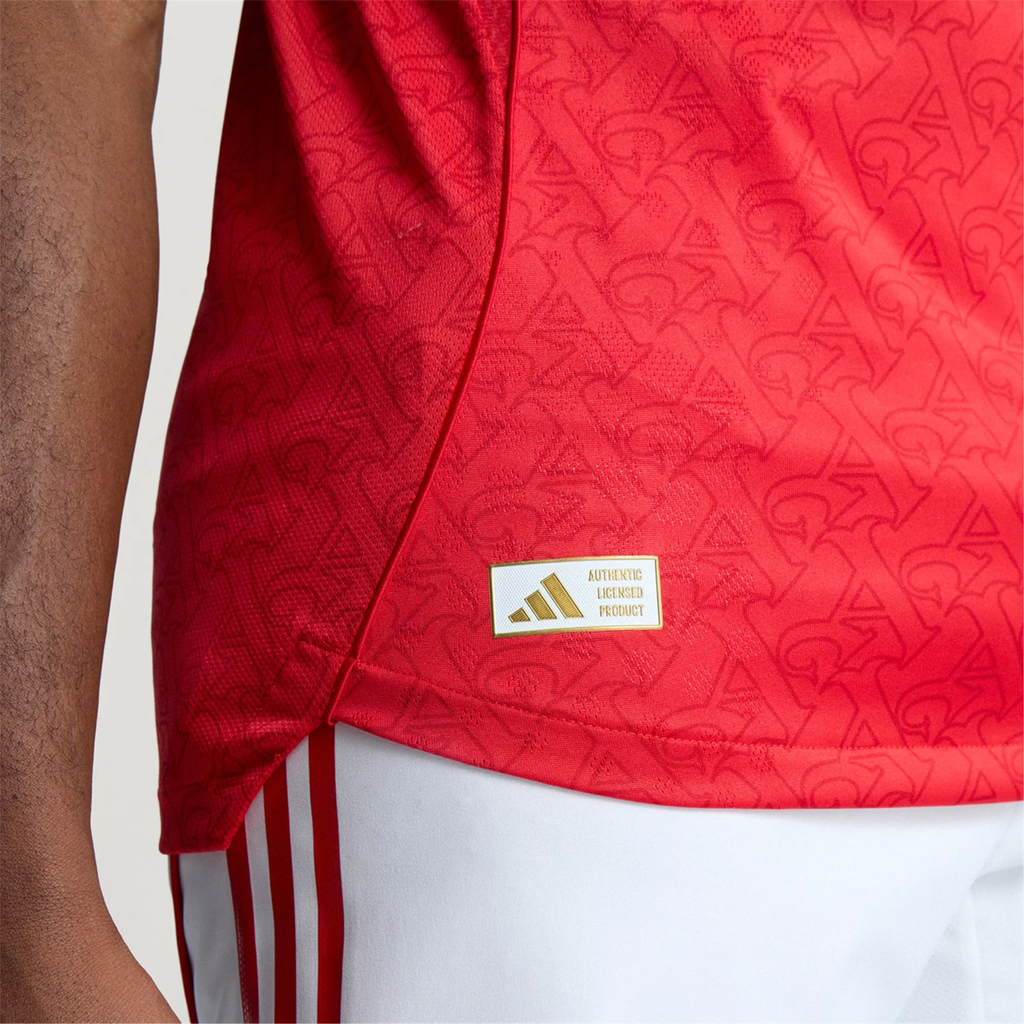 adidas William Saliba Arsenal FC Authentic Home Jersey 25/26 w/ EPL Patch (Better Scarlet/White)