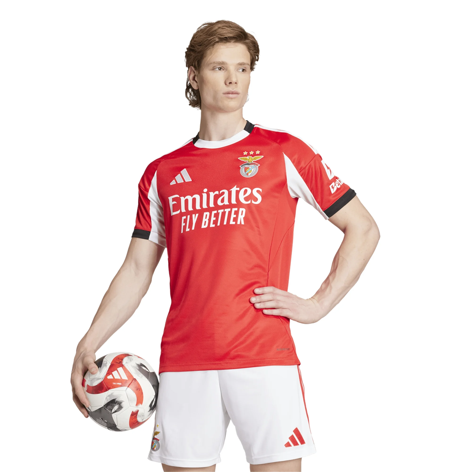 adidas Men's Benfica 25/26 Home Jersey (Red)