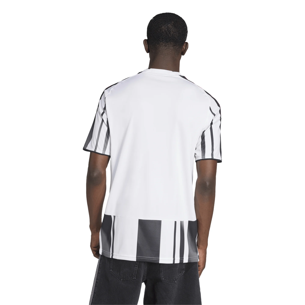adidas Juventus J. David Home Jersey w/ Champions League Patches 25/26 (White/Black/Pink)