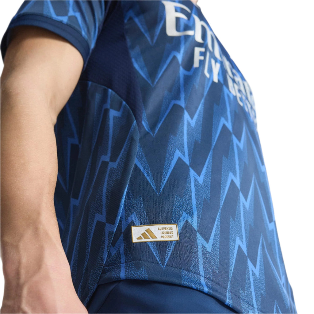 adidas Arsenal Authentic Lewis-Skelly Away Jersey w/ EPL + No Room For Racism 25/26 (Indigo/Silver)