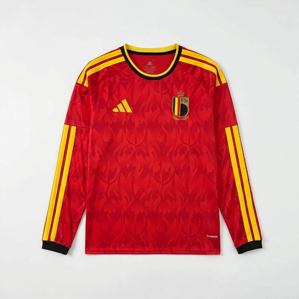 Belgium Long Sleeve Home Soccer Jersey World Cup 2026