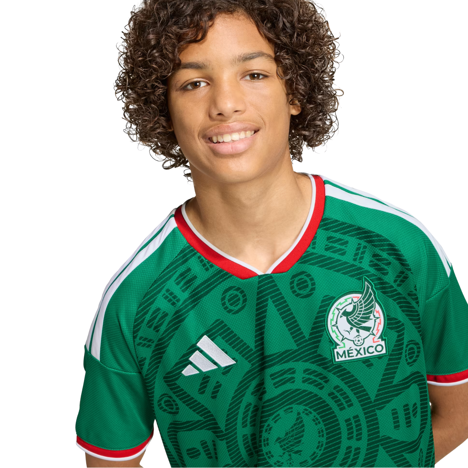 adidas Youth E. Sanchez Mexico 2026 Home World Cup Jersey (Bold Green)