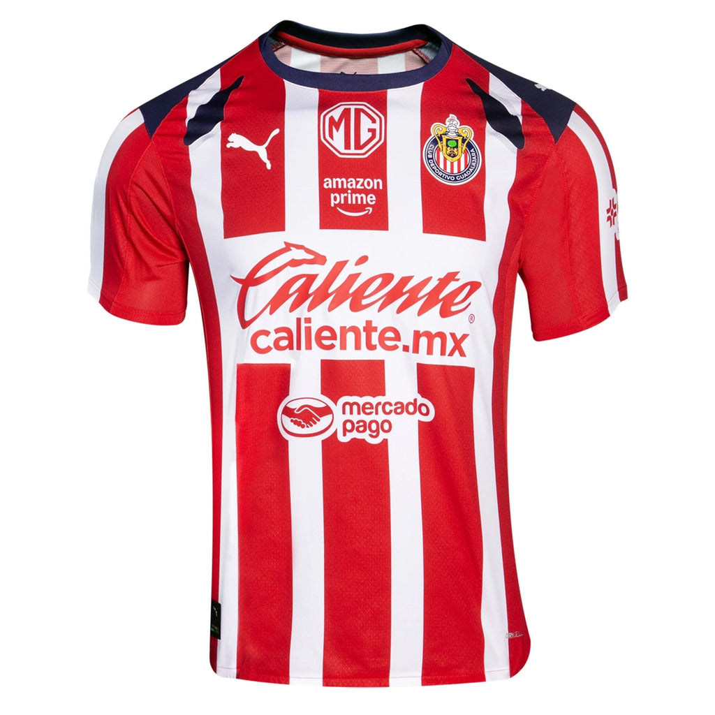 Puma Diego Campillo Men's Chivas De Guadalajara Home Jersey 25/26 (Puma Red/White)