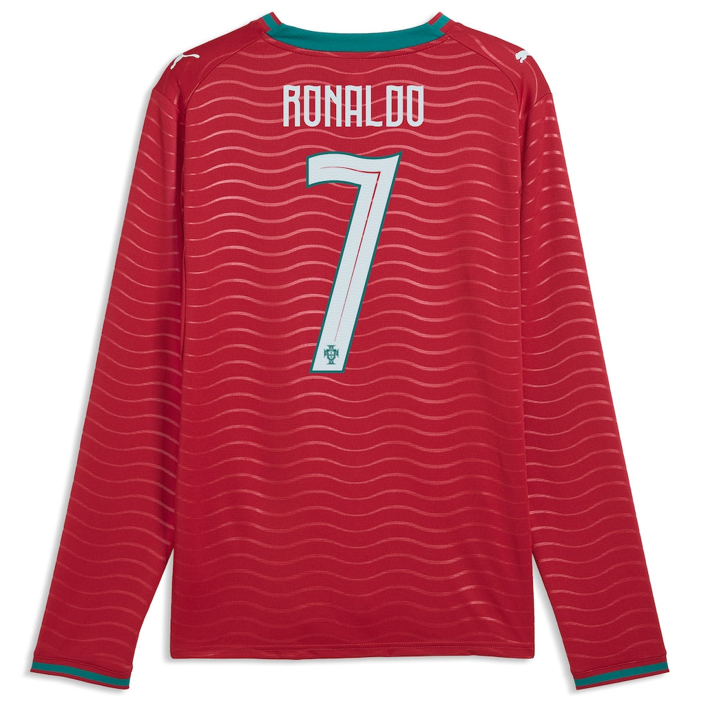 Cristiano Ronaldo Portugal World Cup 2026 Men's Long Sleeve Home Stadium Jersey