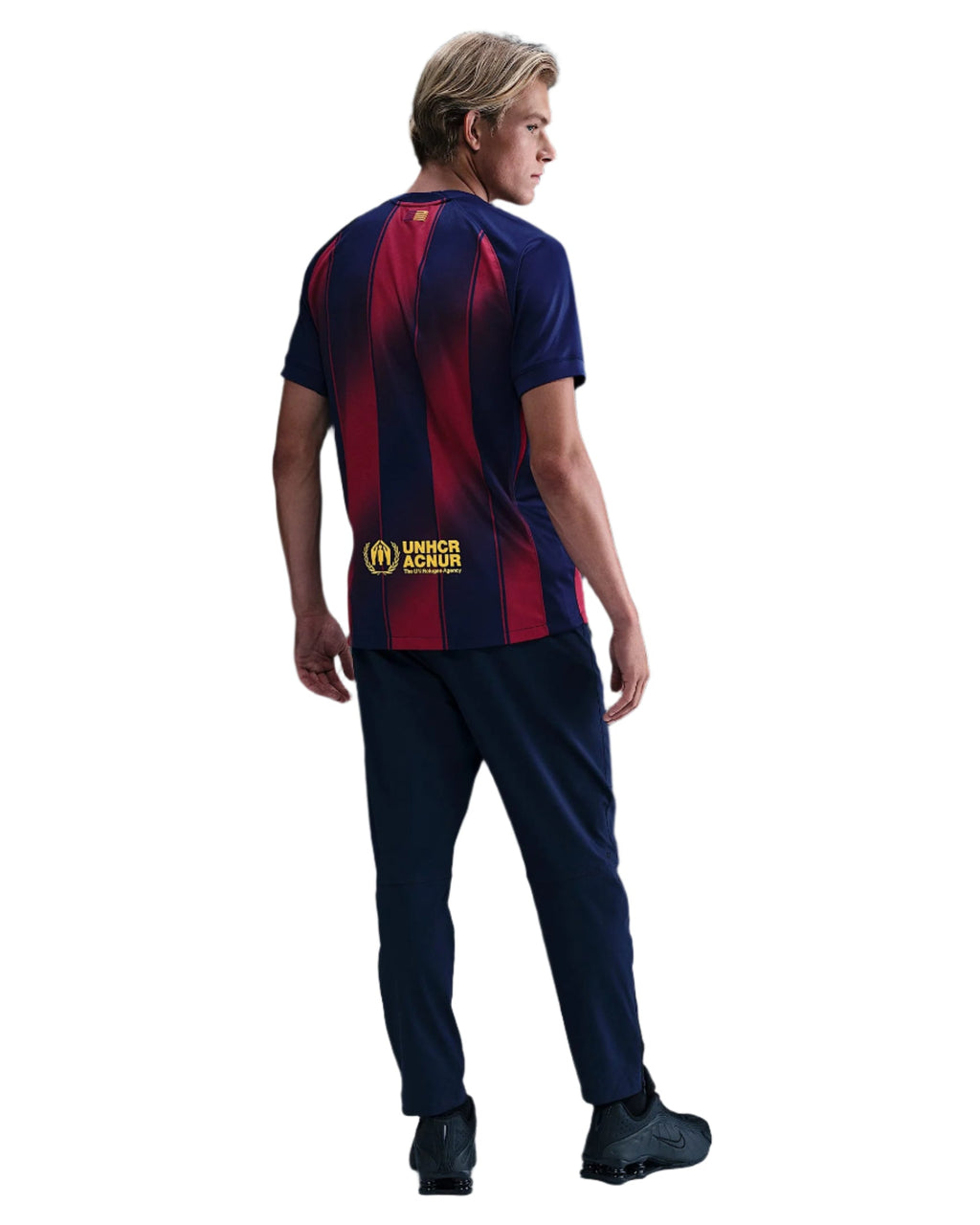 Nike Men's Lamine Yamal Barcelona Home Jersey 25/26 w/ Champions League Patches (Deep Royal Blue/Midwest Gold)