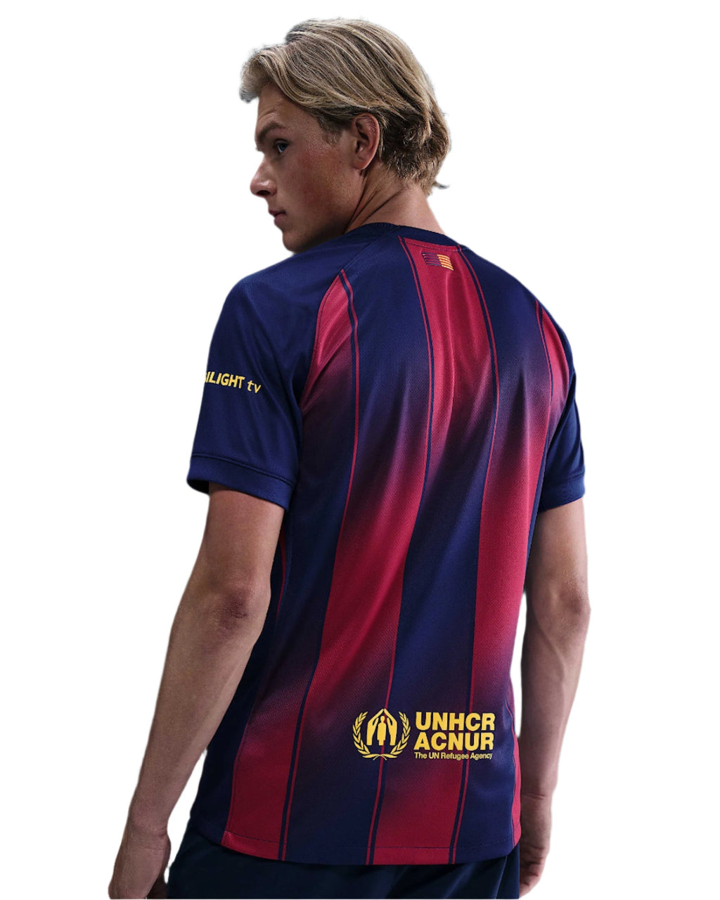 Nike Eric Garcia FC Barcelona Home Jersey 25/26 w/ Champions League Patches (Deep Royal Blue/Midwest Gold)