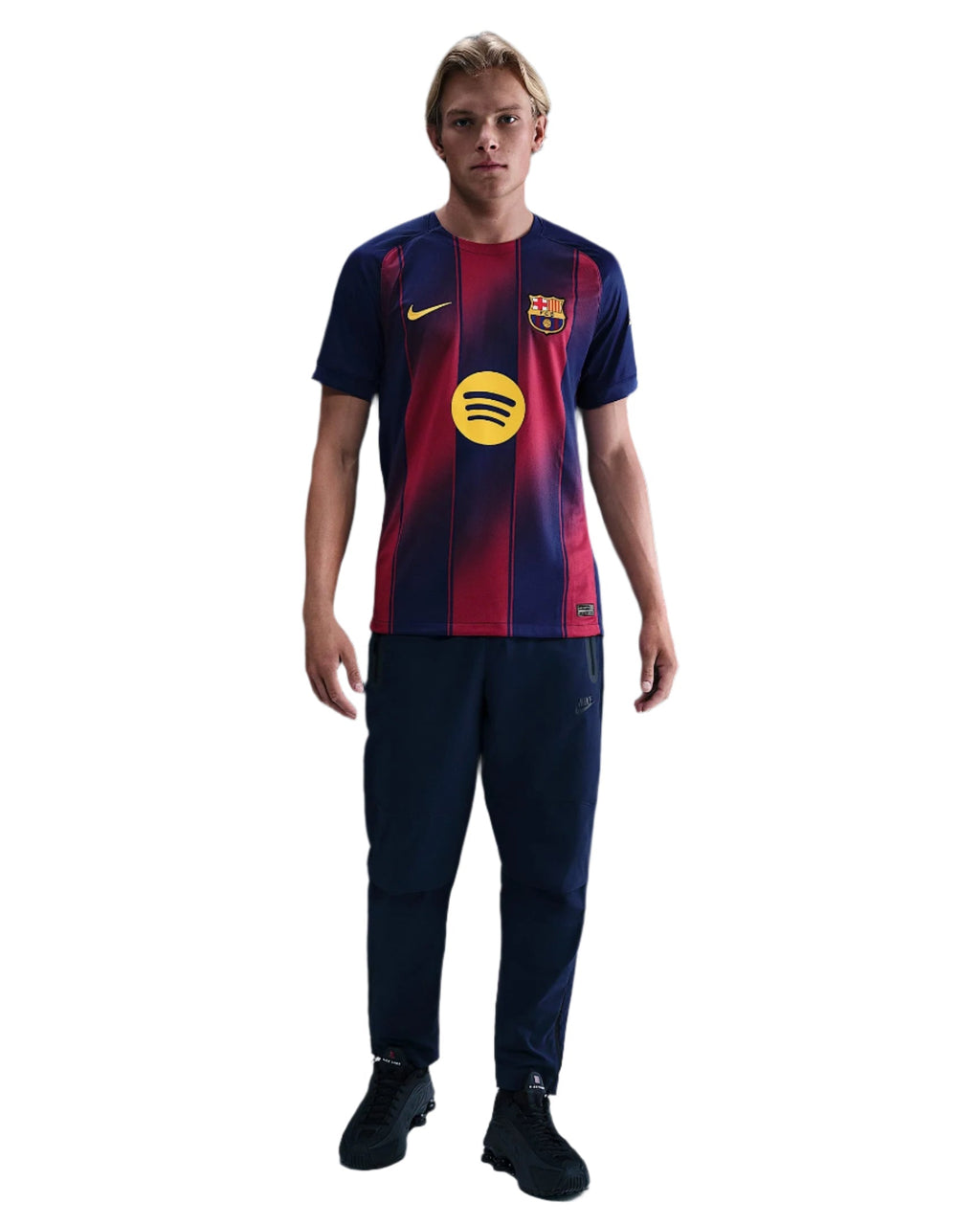 Nike Lewandowski FC Barcelona Home Jersey 25/26 w/ Champions League Patches (Deep Royal Blue/Midwest Gold)