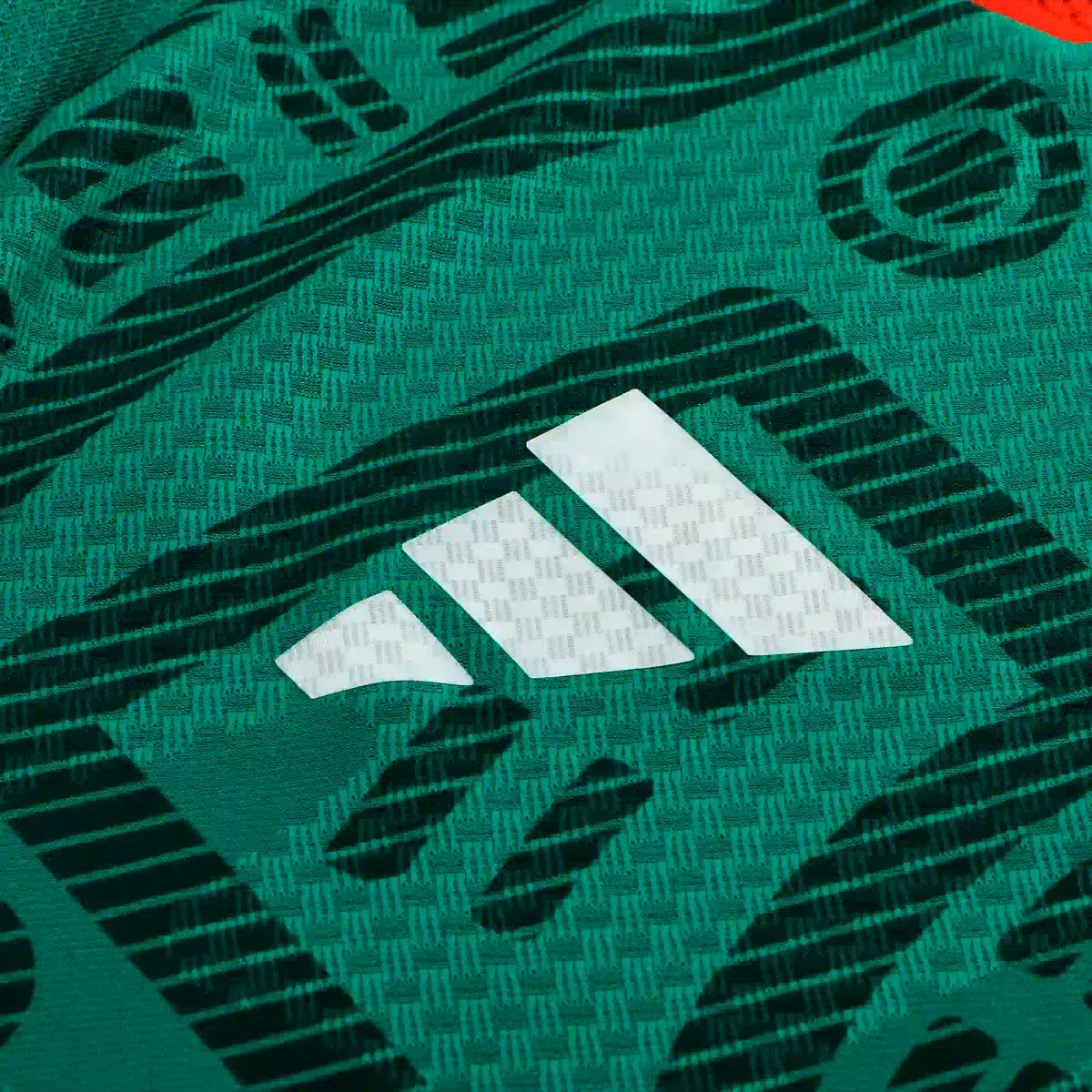 adidas Men's G. Arteaga Mexico Long-Sleeve Authentic Home Jersey 2026 (Bold Green)