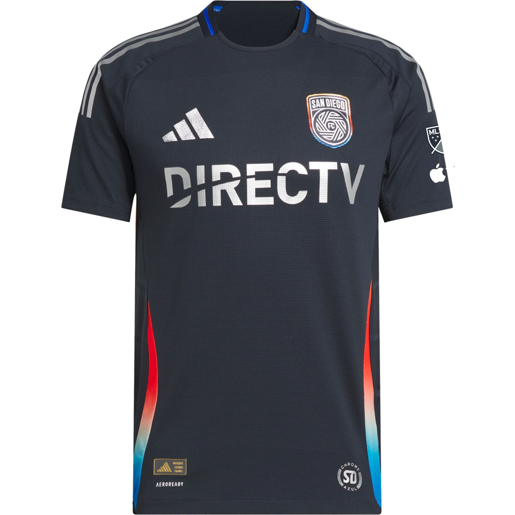 adidas Onni Valakari San Diego FC Authentic Home Jersey w/ MLS + Apple TV Patches 25/26 (Night Navy)