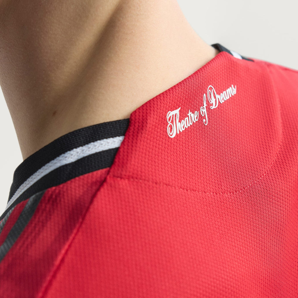 adidas Martinez Men's Manchester United Authentic Home Jersey 25/26 w/ NRFR + EPL Patch (Red)