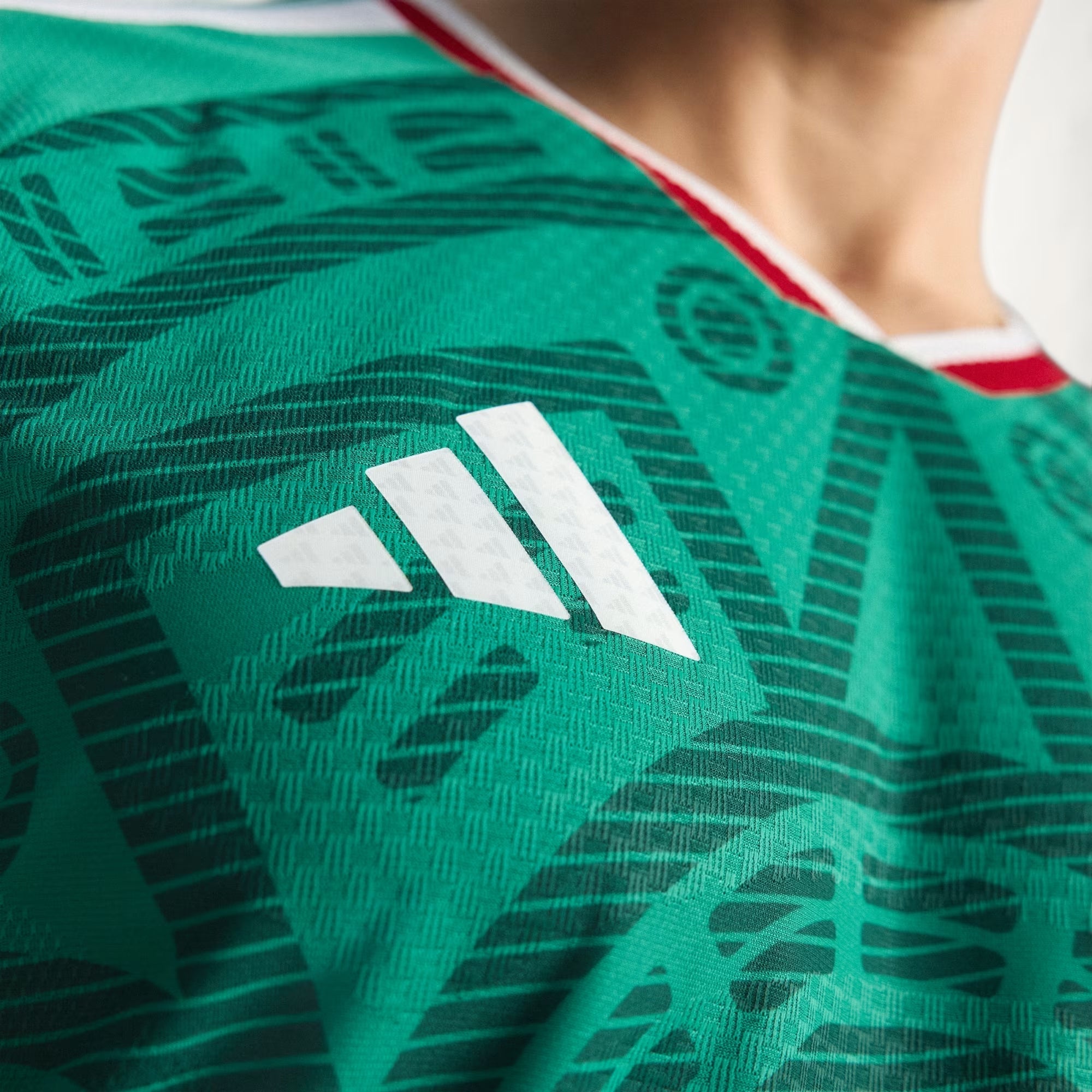 adidas Men's L. Chavez Mexico Authentic Home 2026 World Cup Jersey (Bold Green)