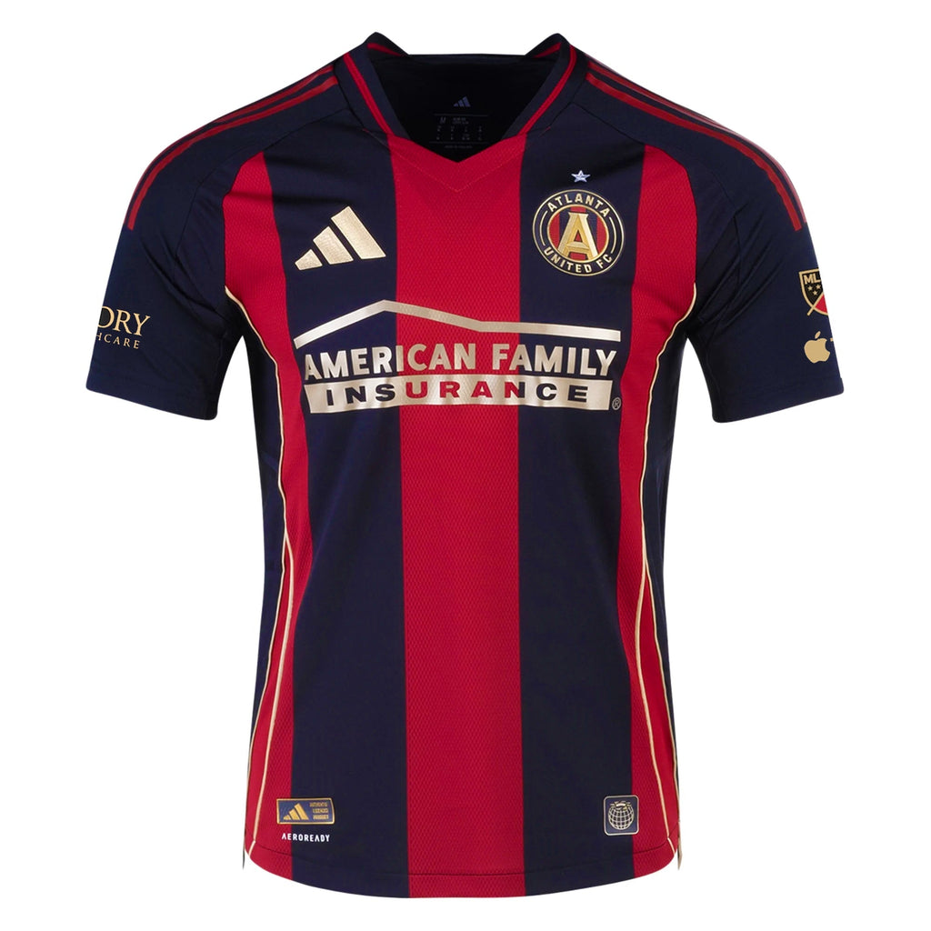 adidas Cayman Togashi Atlanta United Authentic Home Jersey w/ MLS Patches 25/26 (Red/Black)