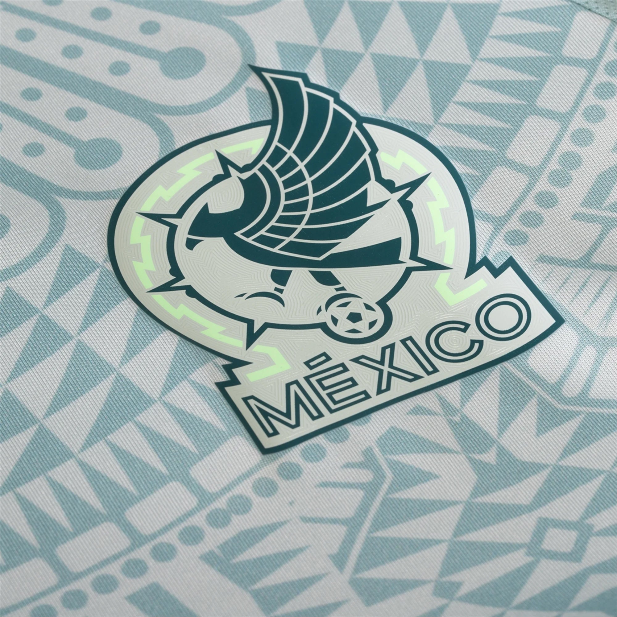 adidas Raul Jimenez Mexico Authentic Away Jersey 24/25 w/ Gold Cup 2025 Patches (Linen Green)
