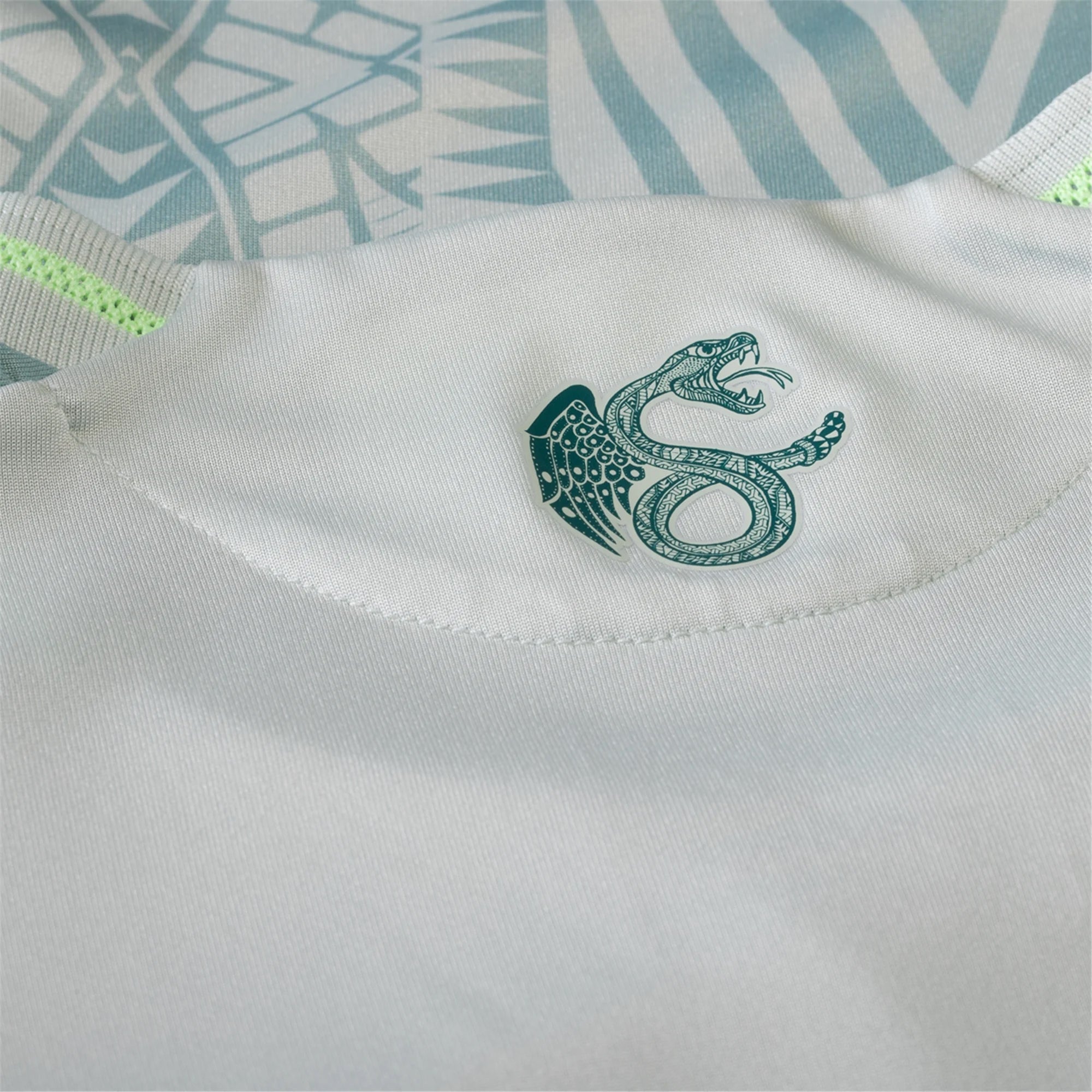 adidas Men's Mexico Authentic Away Jersey 24/25 w/ Gold Cup 2025 Patches (Linen Green)