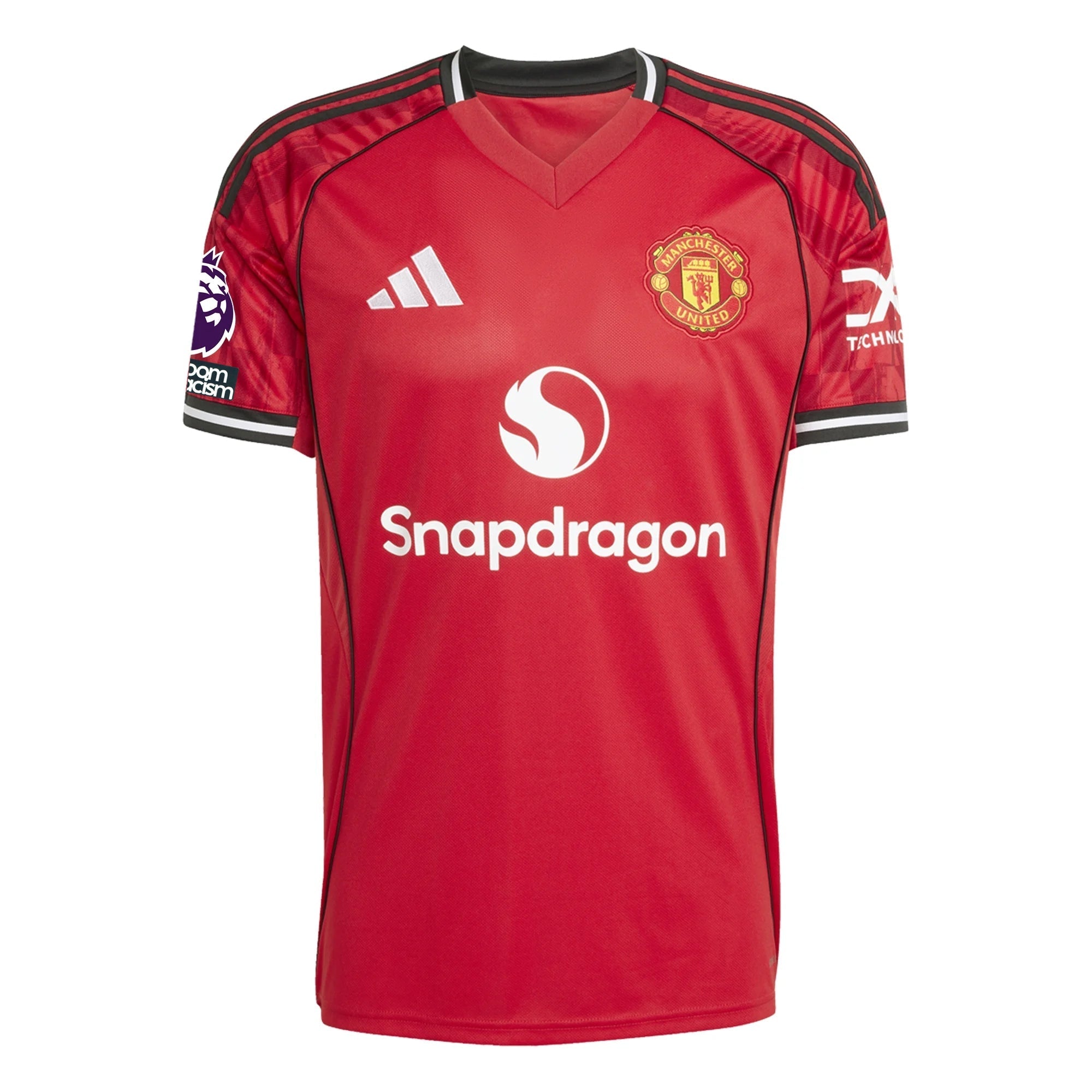 adidas Hojlund Men's Manchester United Home Jersey 25/26 w/ EPL + NRFR Patches (Red)