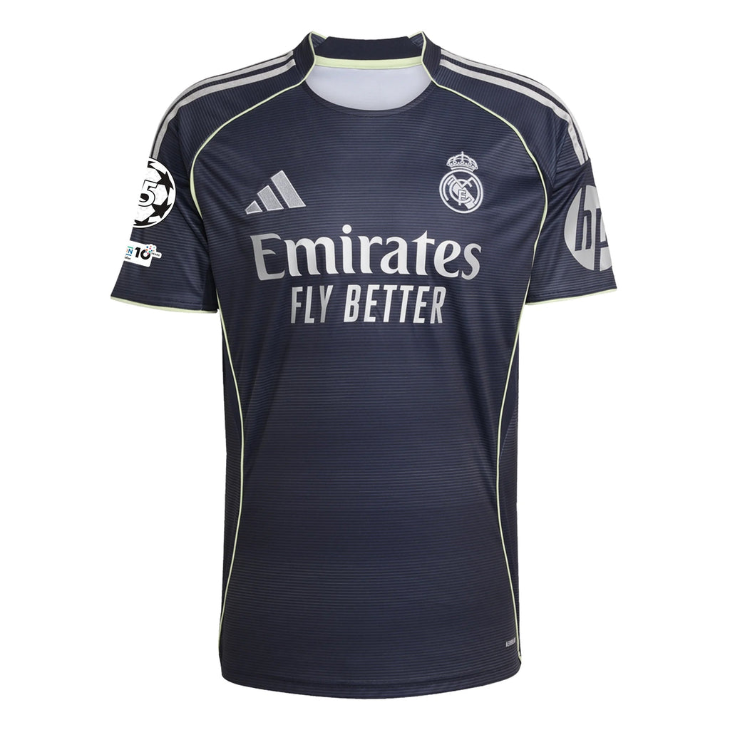adidas Tchouaméni Real Madrid 25/26 Away Jersey w/ Champions League Patches (Legend Ink)