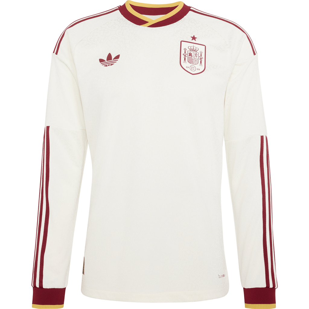 Men's Spain Away World Cup 2026 Long Sleeve Jersey