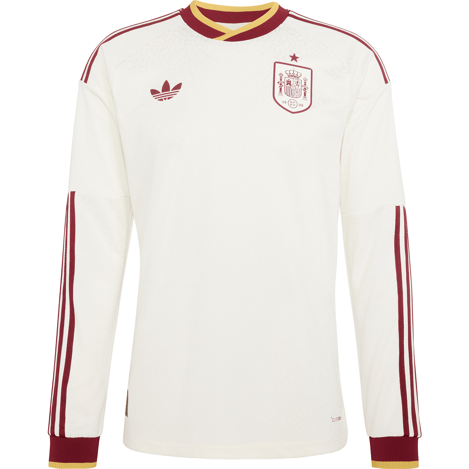 Men's Spain Away World Cup 2026 Long Sleeve Jersey