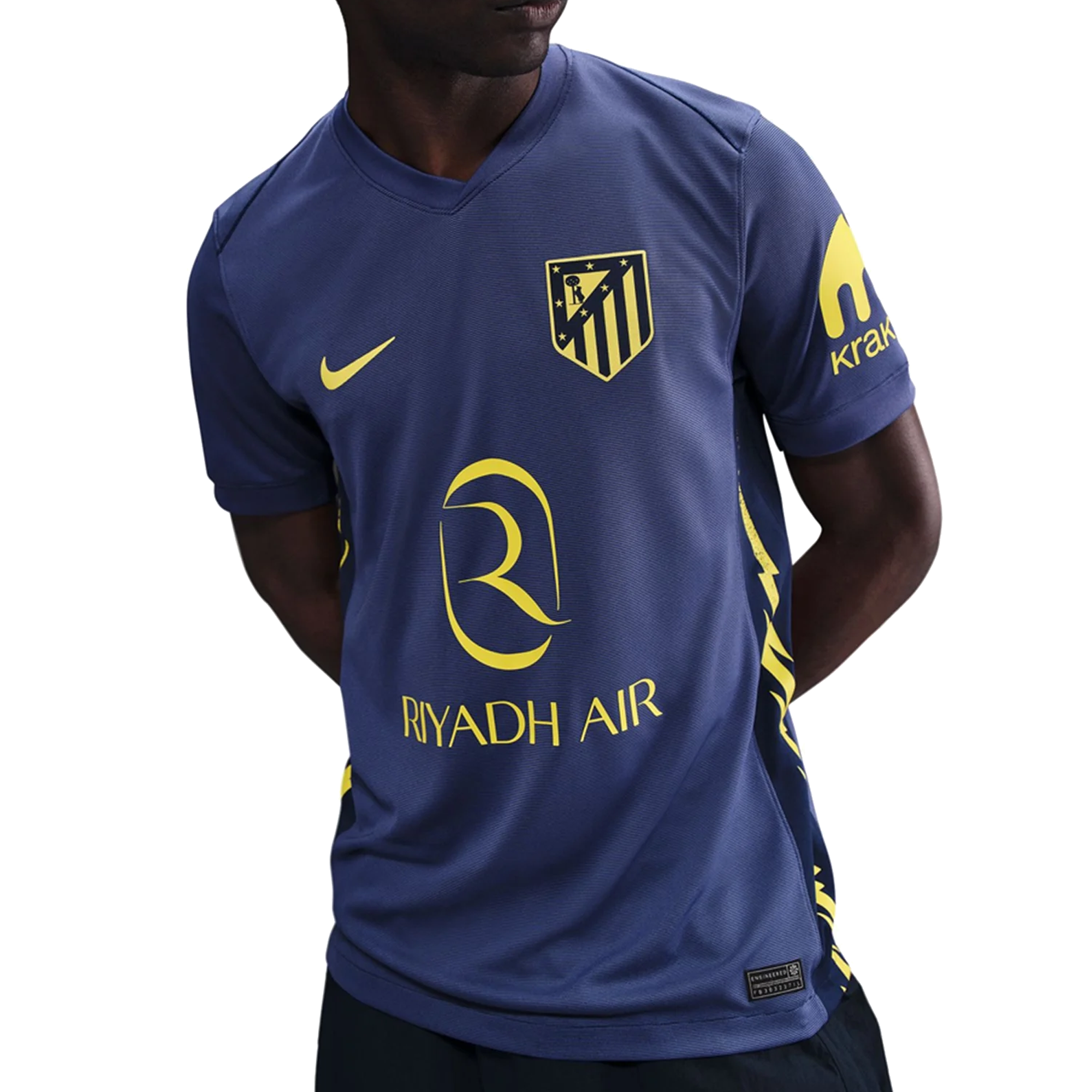 Nike Atlético Madrid Julian Alvarez Away Jersey w/ La Liga Patch 25/26 (Binary Blue/Vibrant Yellow)