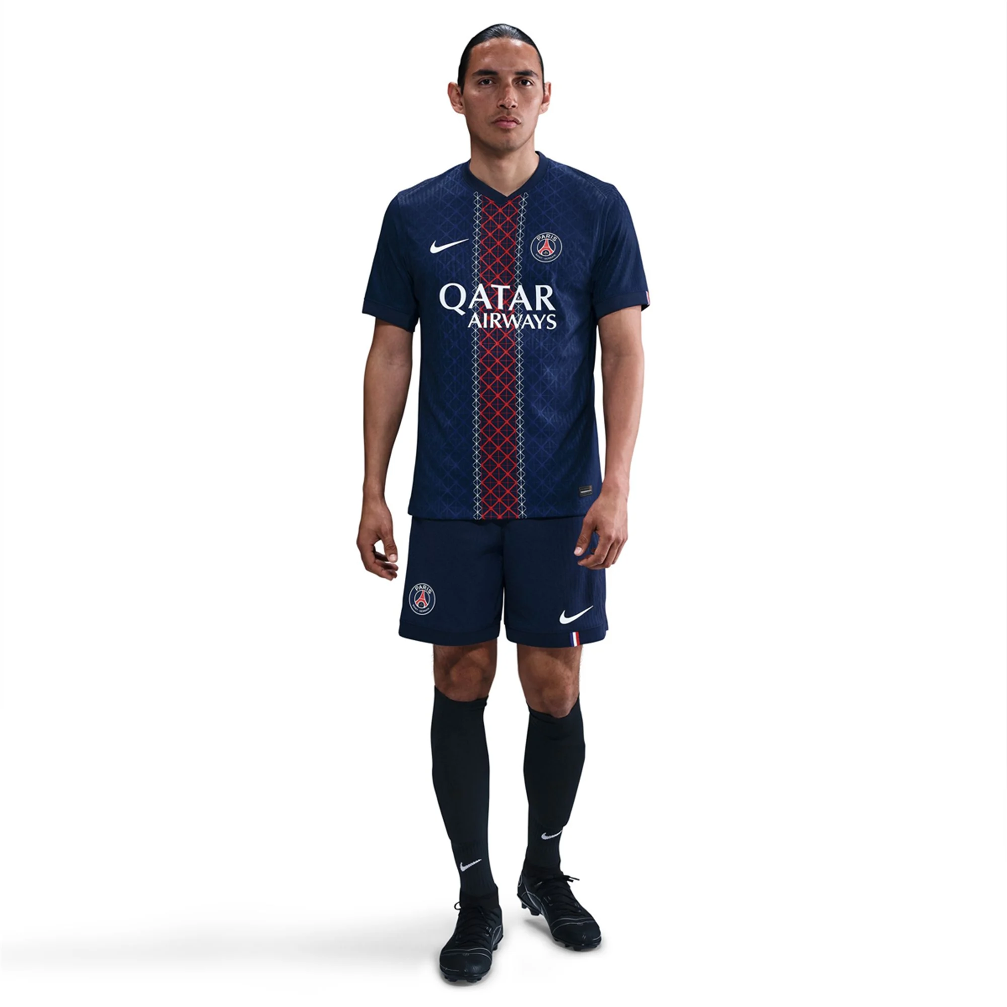 Nike Men's L. Hernandez Paris Saint-Germain Authentic Home Jersey 25/26 w/ Champions League Patches (Navy)