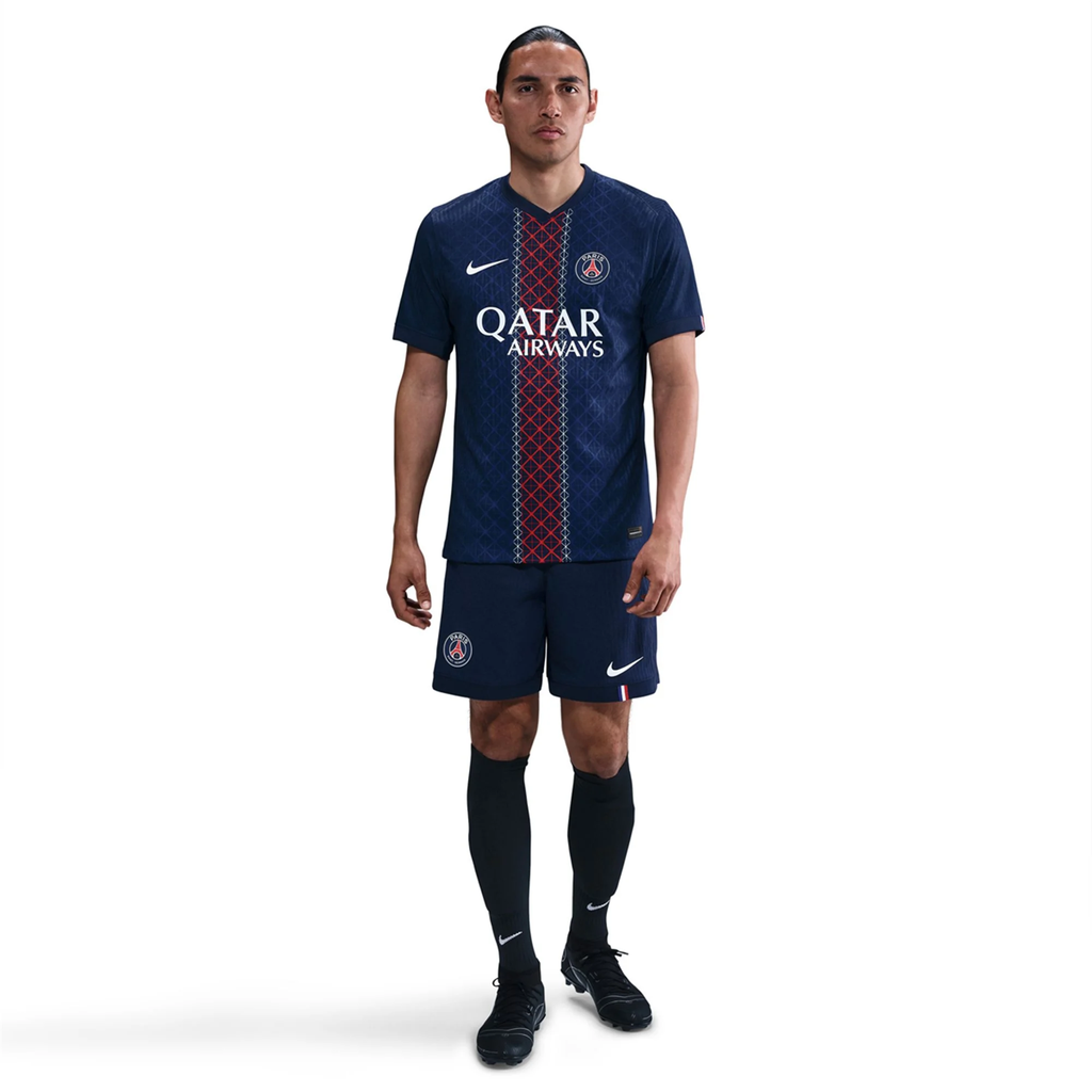 Nike Men's Mayulu Paris Saint-Germain Authentic Home Jersey 25/26 w/ Champions League Patches (Navy)