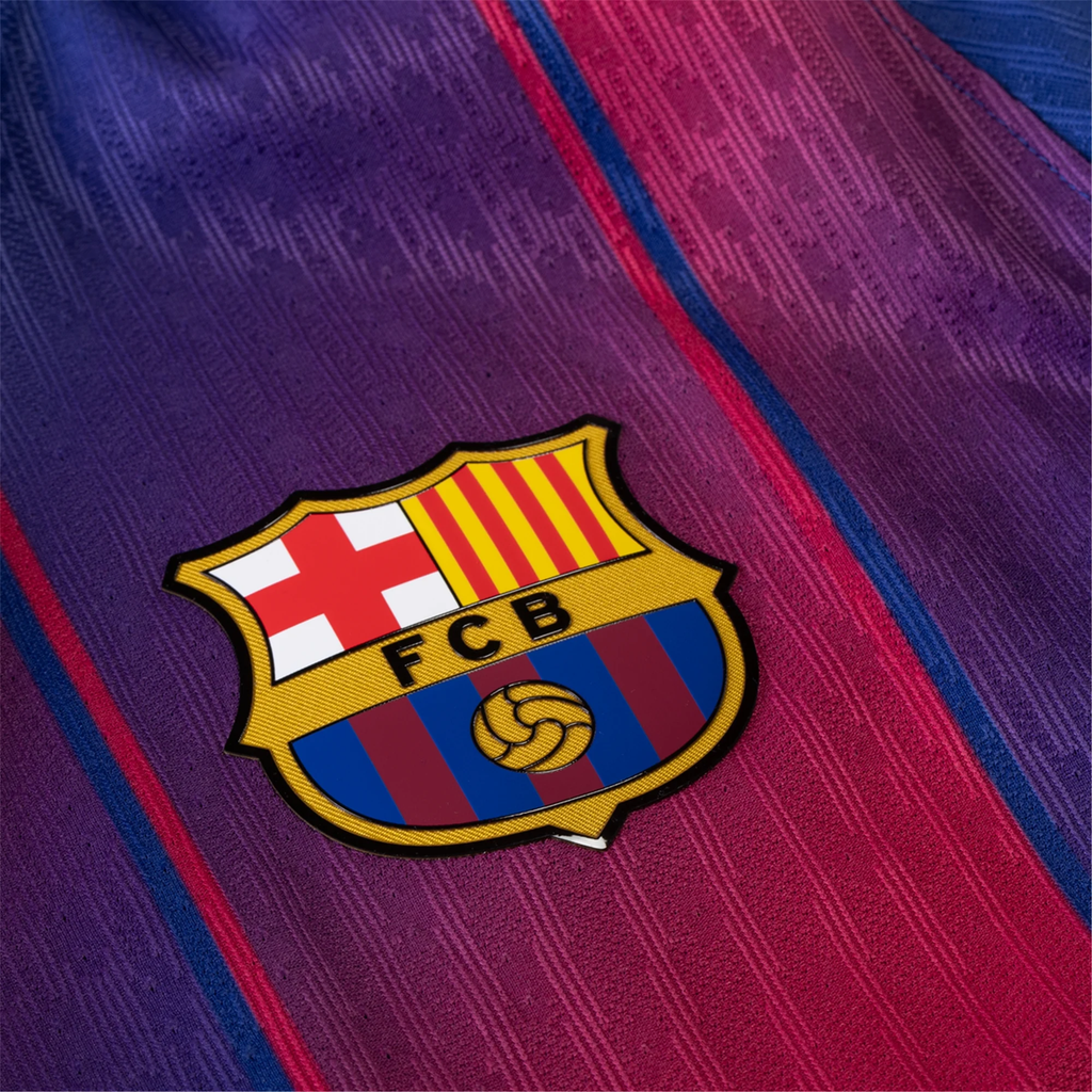 Nike Barcelona Authentic Pau Cubarsi Home Jersey w/ La Liga Champion Patches 25/26 (Deep Royal Blue/Midwest Gold)