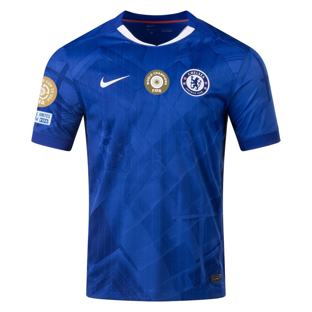 Nike Cole Palmer Chelsea Home Jersey w/ Club World Cup Champion Patches 25/26 (Rush Blue/White/Speed Red)