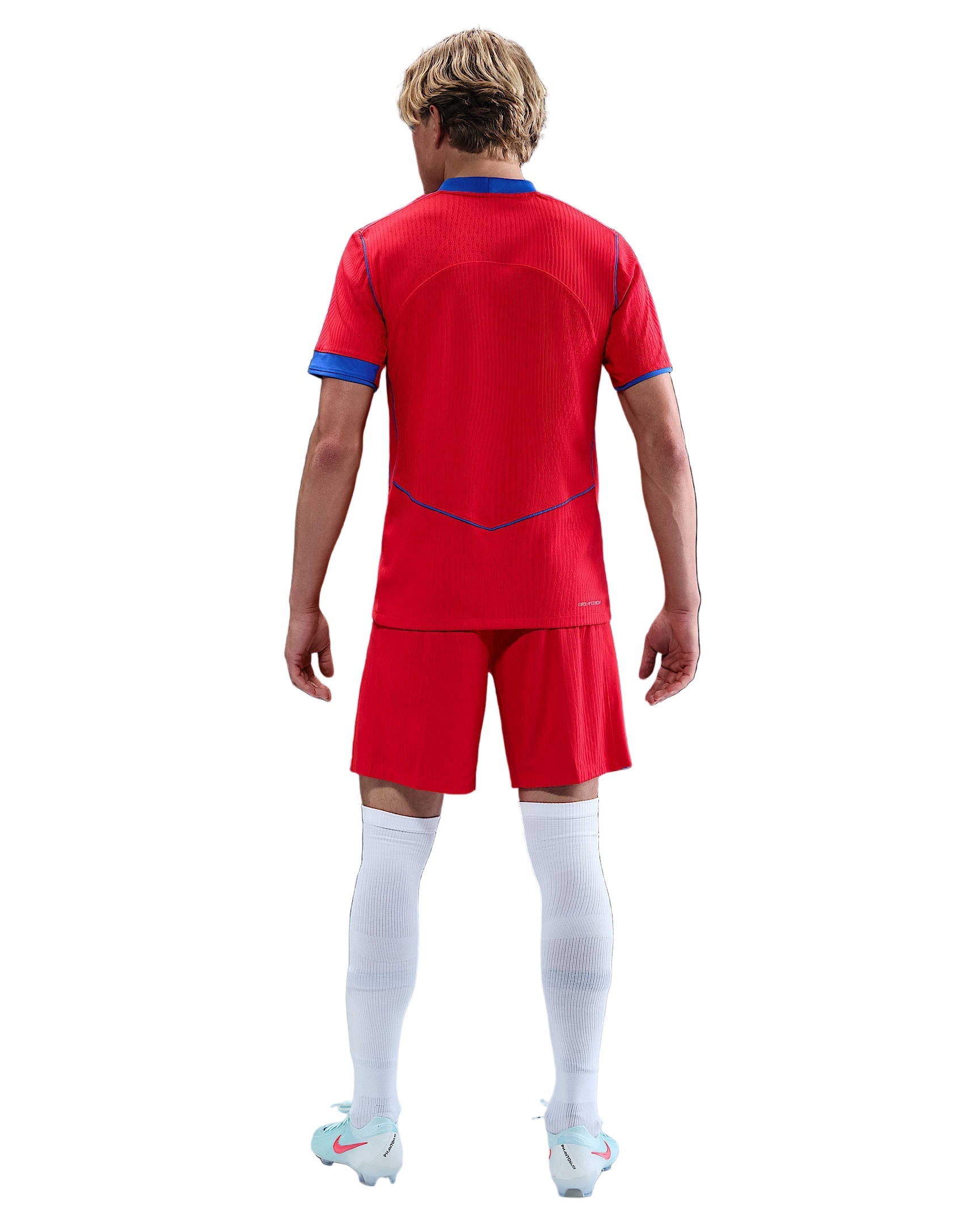 Nike Men's Paris Saint-Germain Authentic Third Jersey w/ Champions League Patches 25/26 (Sport Red/Hyper Royal)