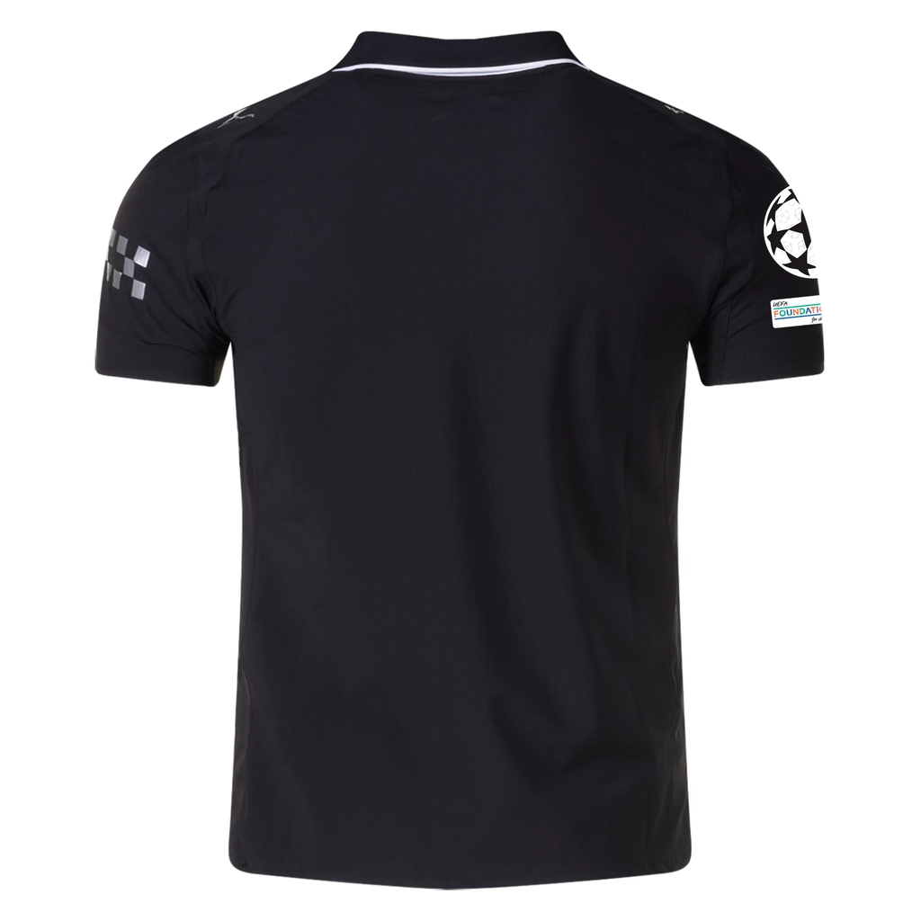Puma Manchester City Authentic Away Jersey w/ Champions League Patches 25/26 (Puma Black)