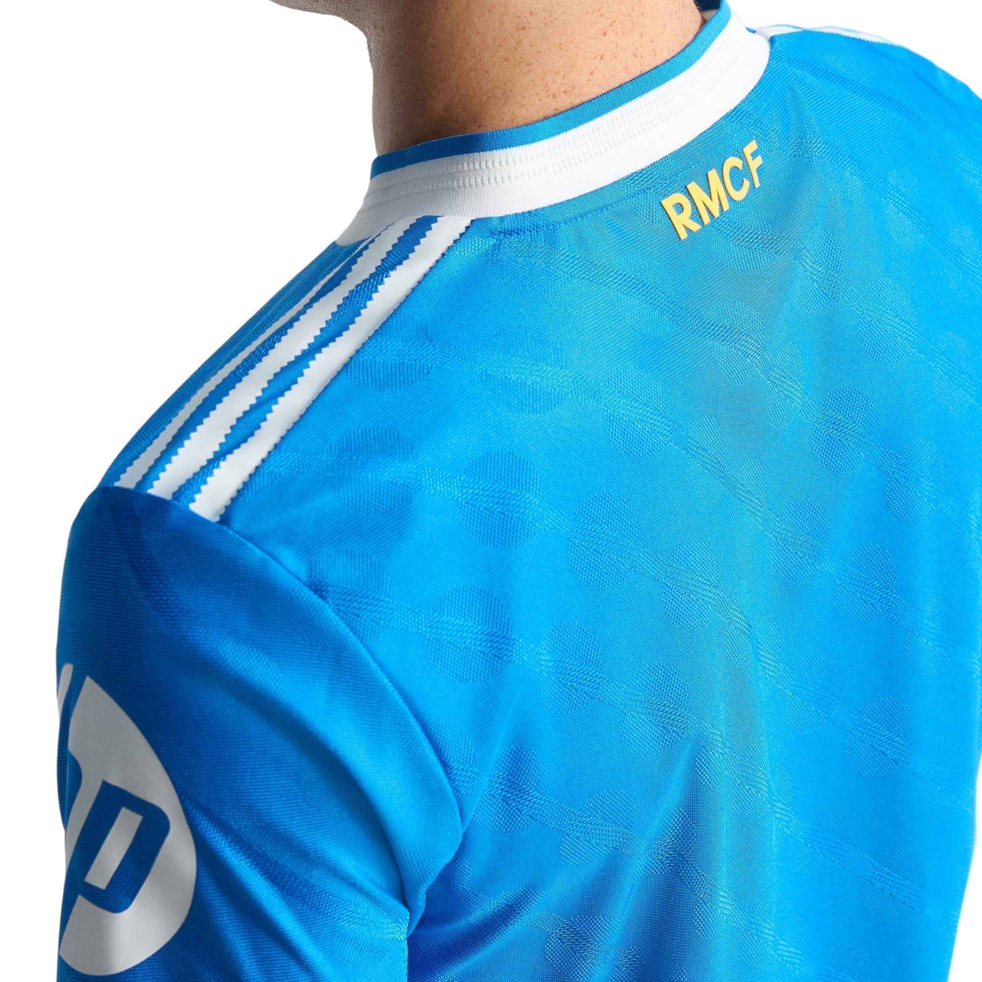 adidas Men's E. Militao Real Madrid 25/26 Authentic Third Jersey w/ Champions League Patches (Blue)