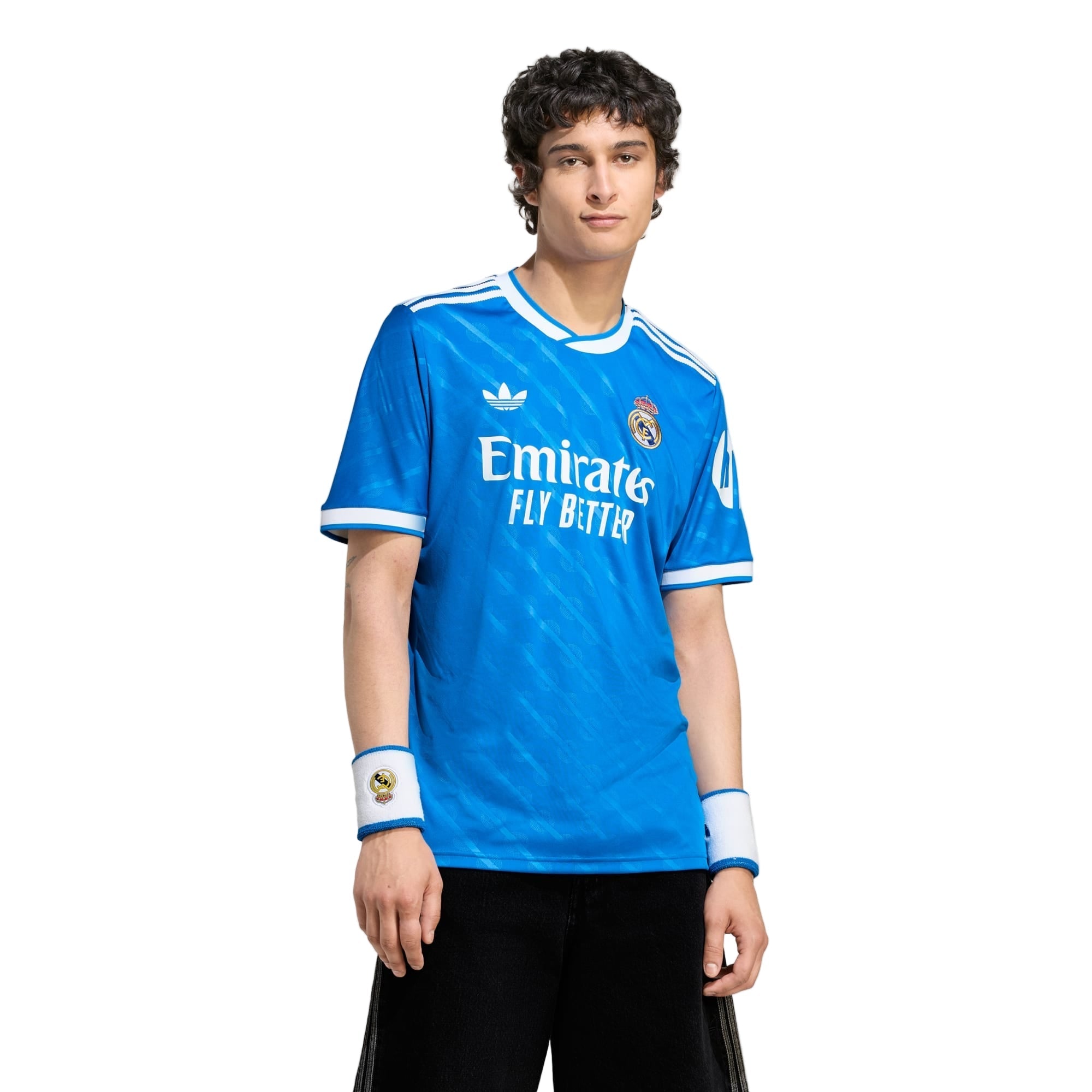 adidas F. Mendy Men's Real Madrid Third Jersey 25/26 w/ Champions League Patches (Blue/White)