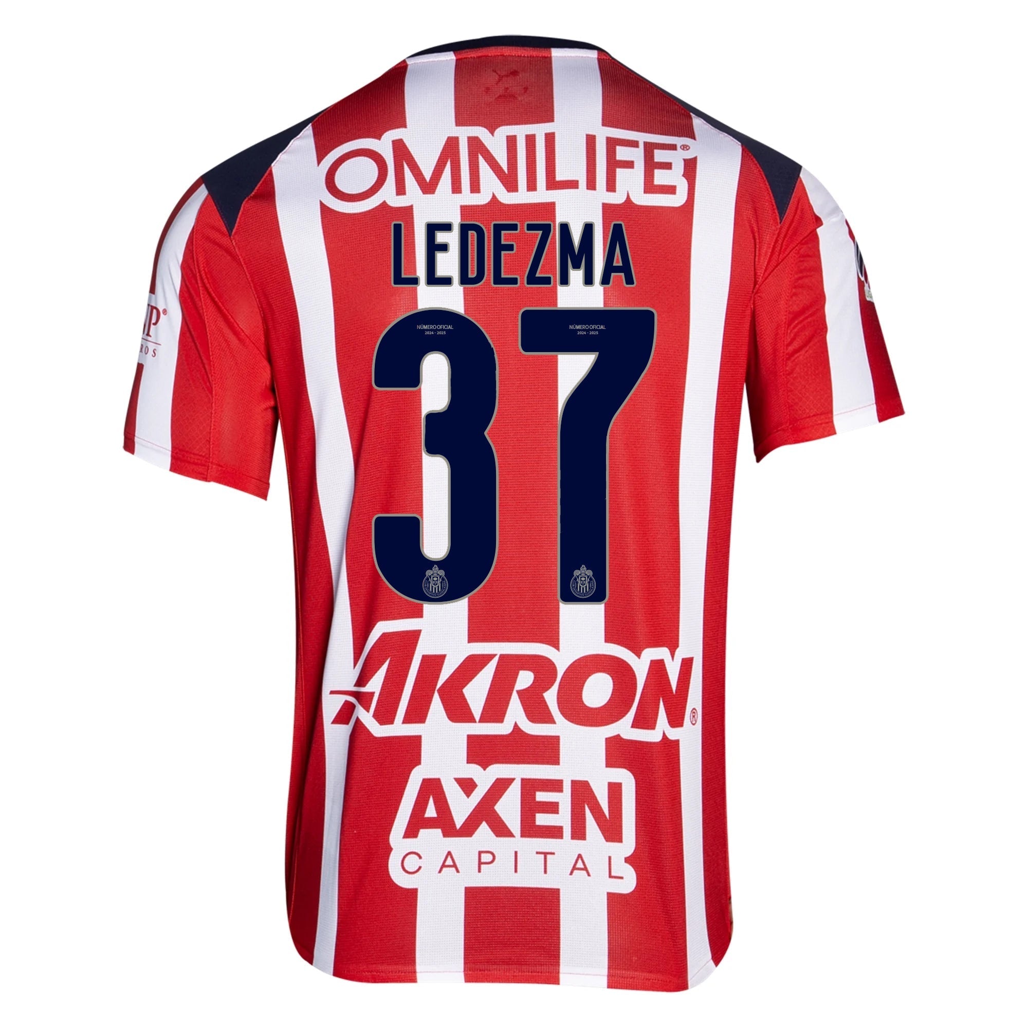 Puma Richard Ledezma Men's Chivas De Guadalajara Home Jersey 25/26 (Puma Red/White)