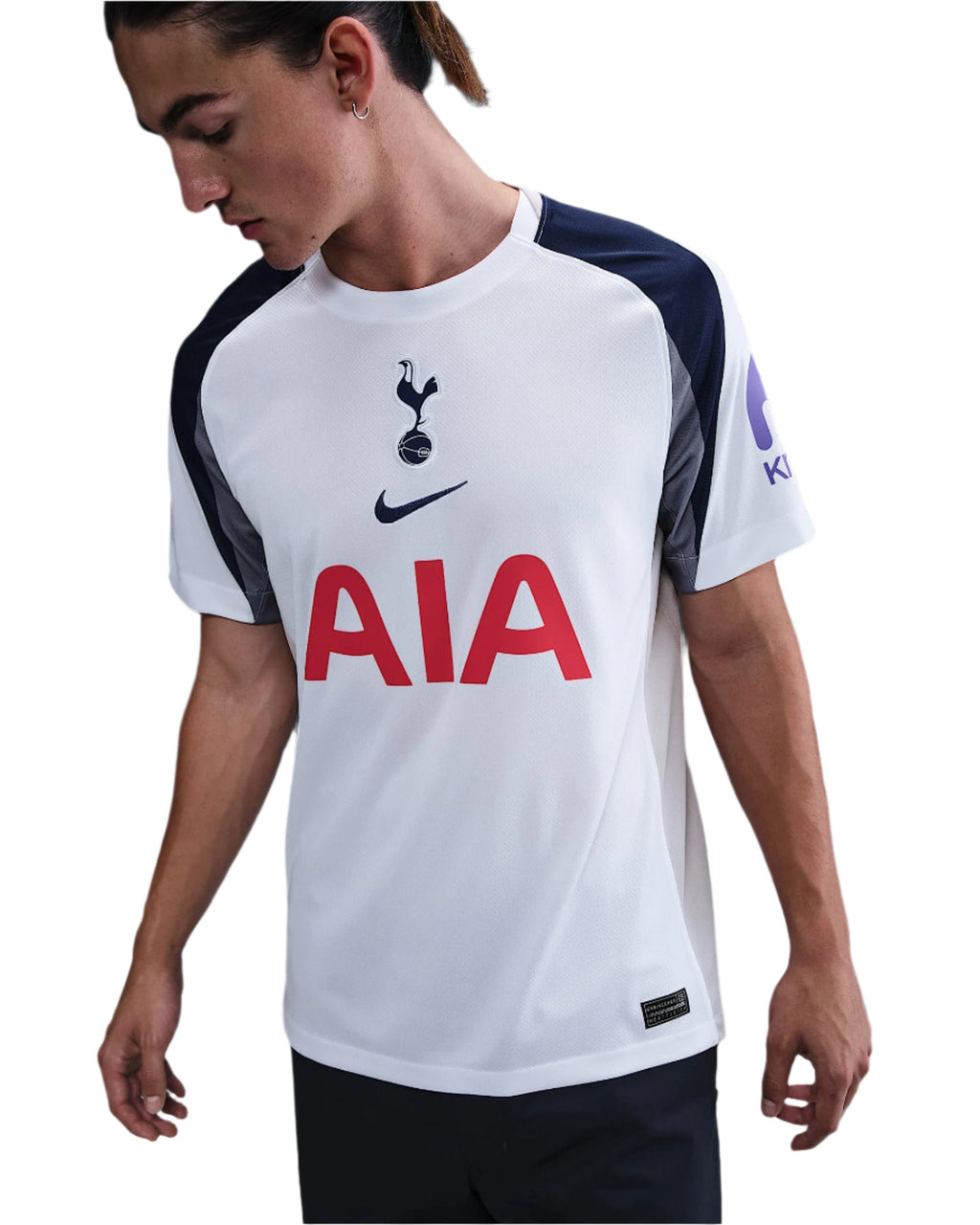 Nike Richarlison Tottenham Hotspurs Home Jersey w/ EPL + No Room For Racism Patch 25/26 (White/Iron/Binary Blue)