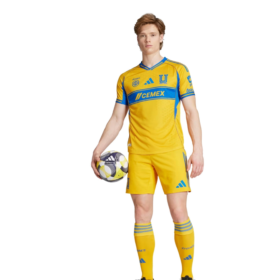 adidas Tigres UANL 25/26 Authentic Home Jersey (Gold/Blue)