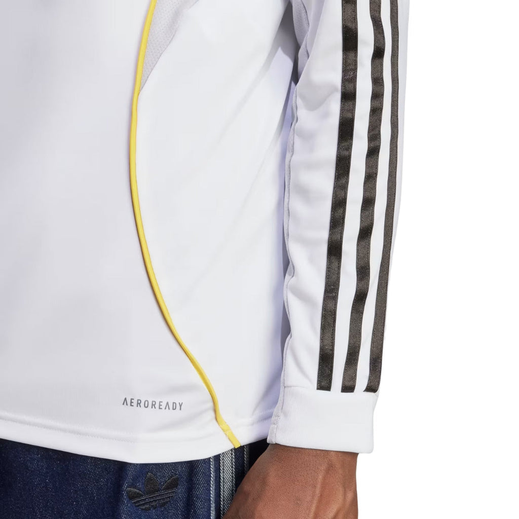 adidas Real Madrid D. Ceballos Long Sleeve Home Jersey w/ Champions League Patches 25/26 (White)