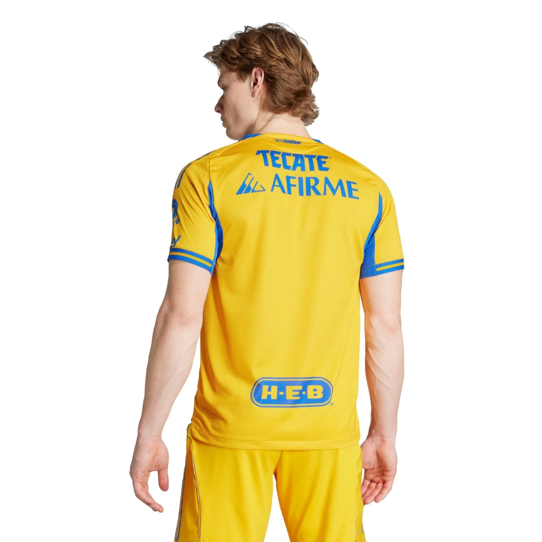 adidas Tigres UANL 25/26 Authentic Home Jersey (Gold/Blue)