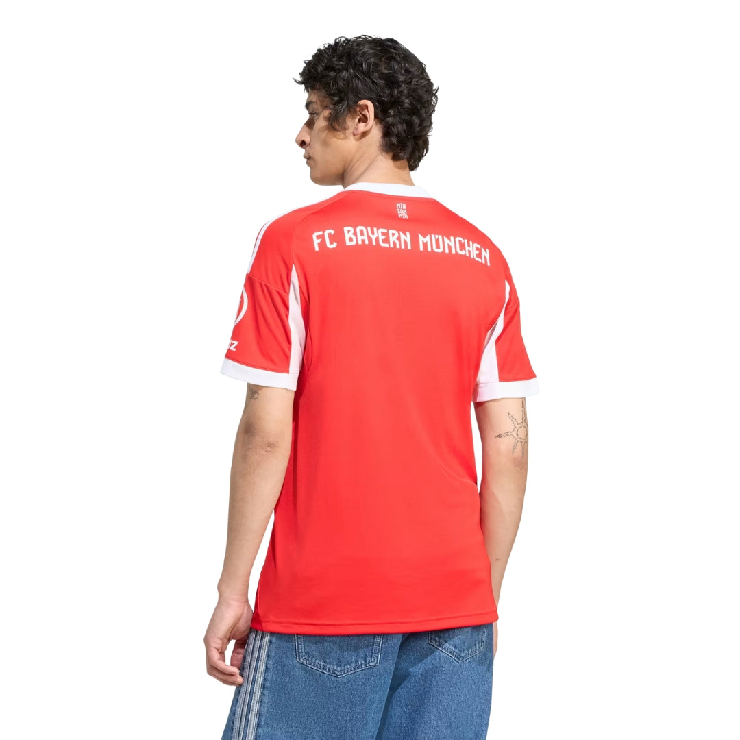 adidas Bayern Munich Beckenbauer Home Jersey w/ Champions League Patches 25/26 (Red)