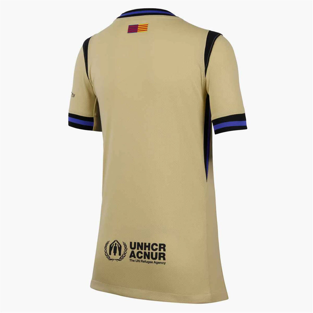 Nike Youth FC Barcelona Away Jersey 25/26 (Team Gold/Persian Violet/Black)