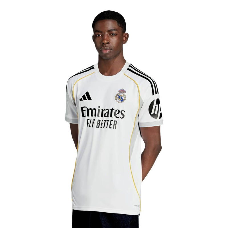 adidas Brahim Díaz Real Madrid 25/26 Home Jersey w/ Champions League Patches (White)