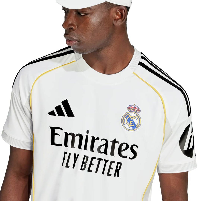 adidas Daniel Carvajal Ramos Real Madrid 25/26 Home Jersey w/ Champions League Patches (White)