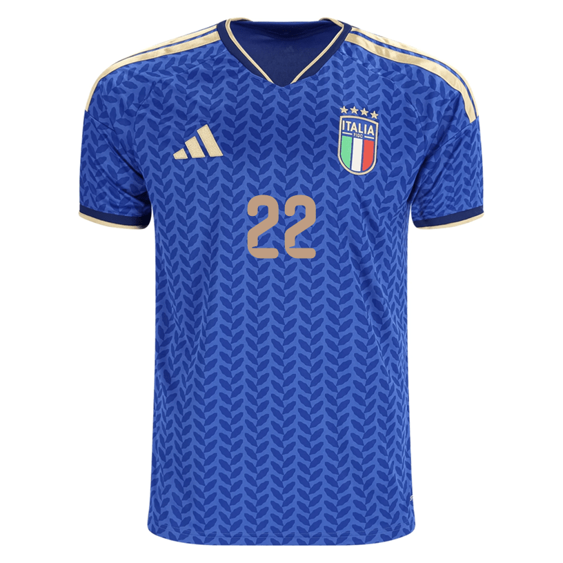 adidas Men's Di Lorenzo Italy Home Stadium Jersey 2026 (Bold Blue)