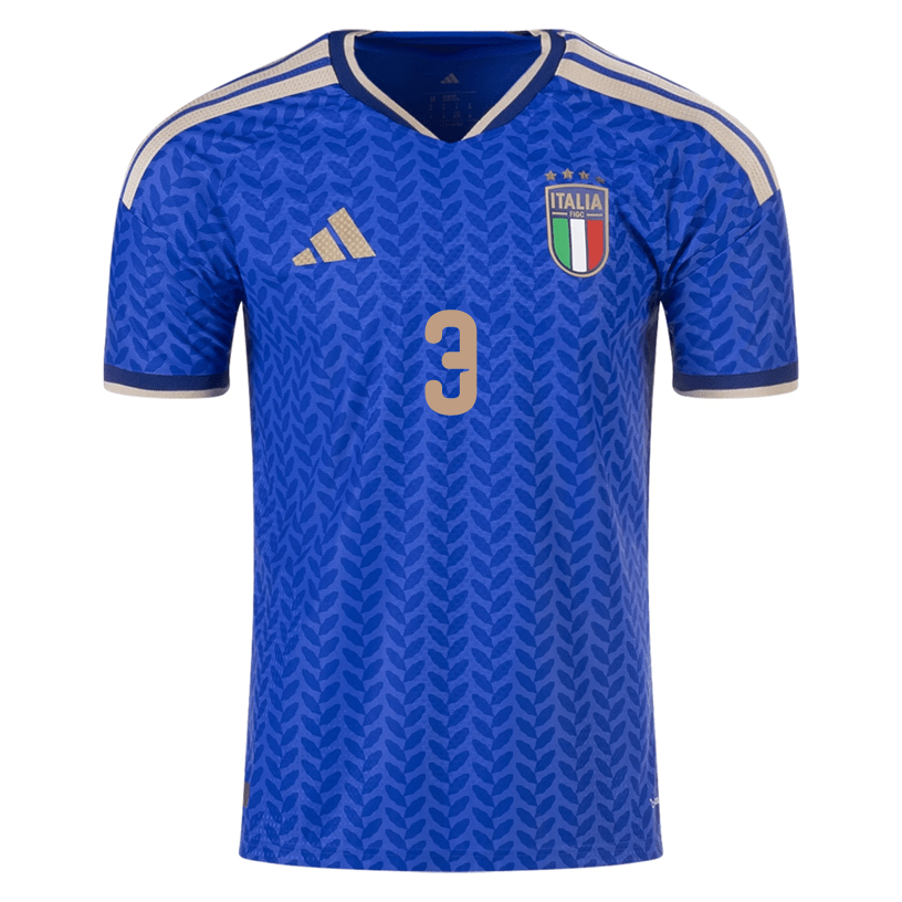adidas Men's Di Marco Italy 2026 Authentic Home Jersey (Bold Blue)