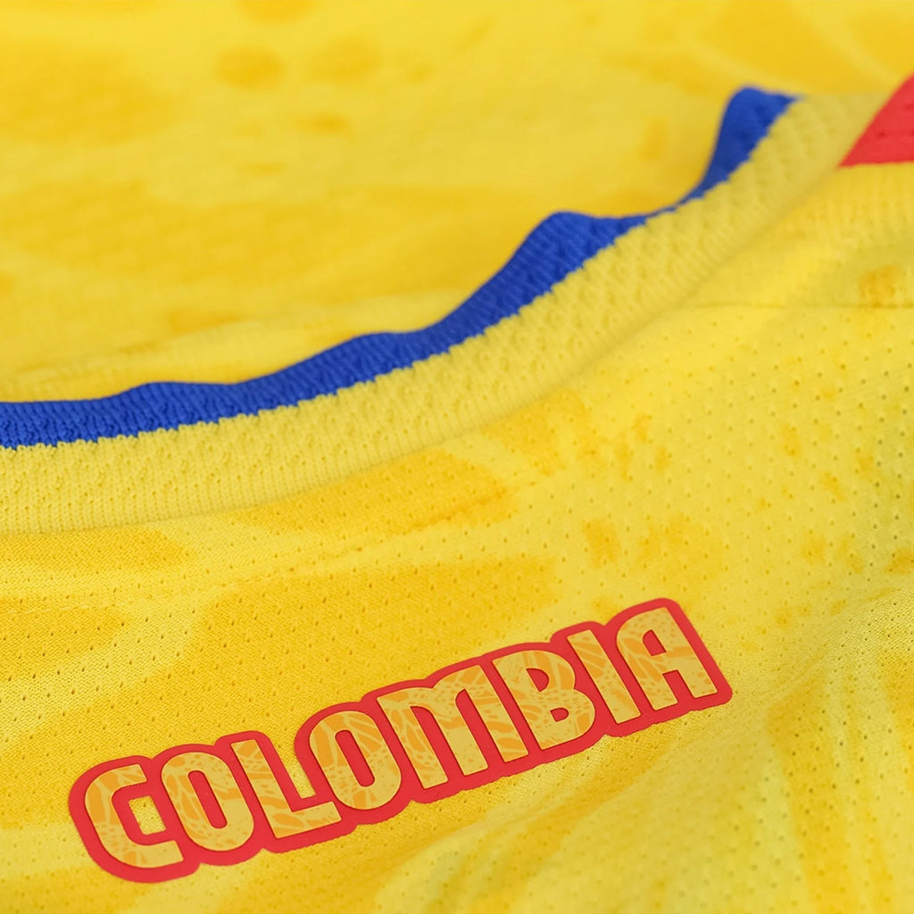 adidas Men's Carrascal Colombia 2026 Authentic Home Jersey (Impact Yellow)
