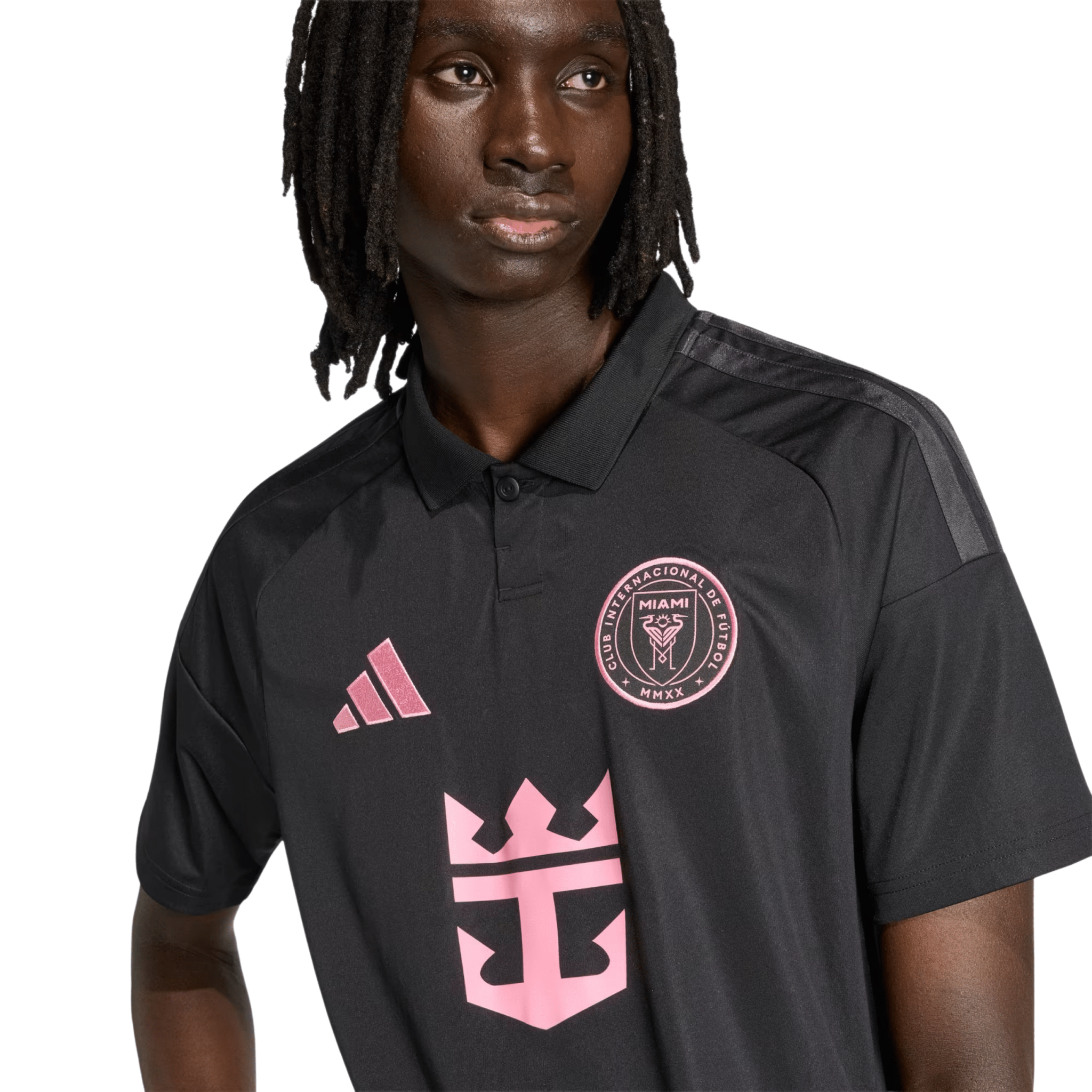 adidas Men's Suarez Inter Miami CF 26/27 Away Jersey (Black/Pink)