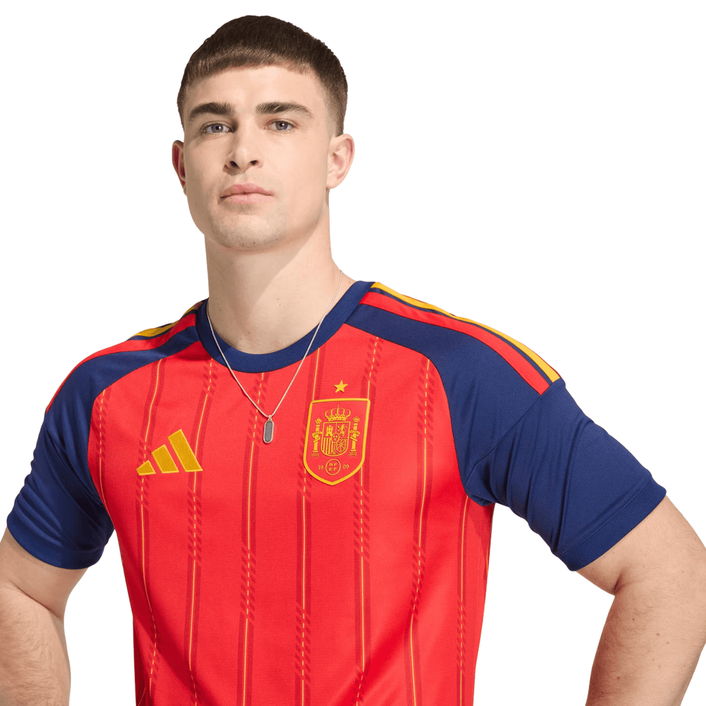adidas Men's Unai Lopez Spain World Cup Home Jersey 2026 (Vivid Red)