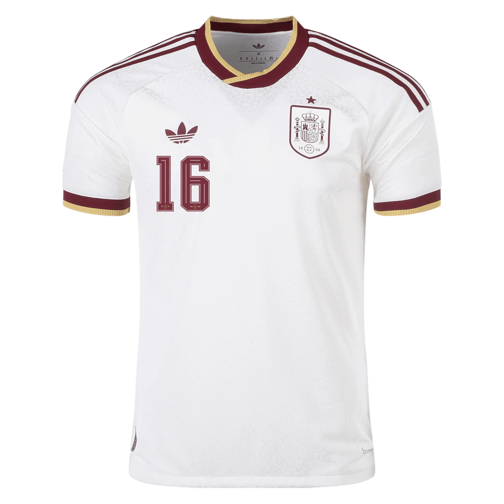 adidas Men's Spain Authentic Rodrigo Away Jersey 2026 (White)